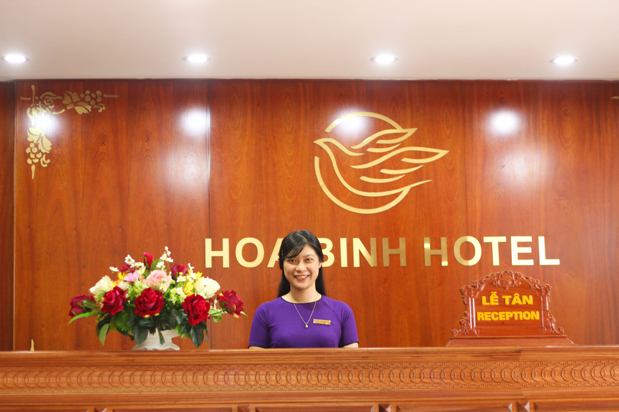 Hoa Binh Hotel Донгхой Экстерьер фото